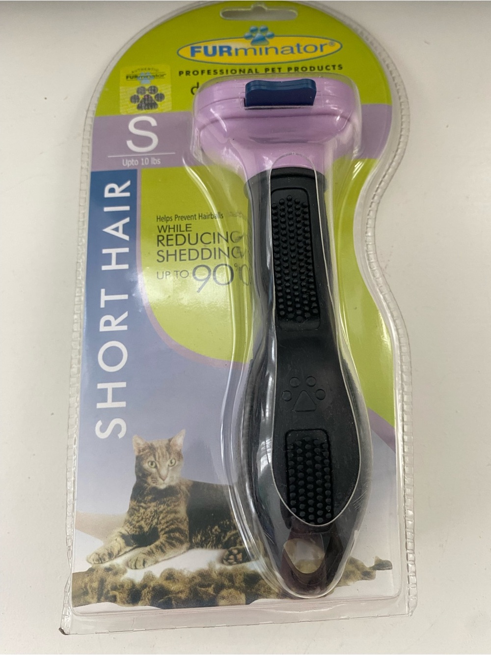 FURminator Short Hair Deshedding Tool in Pink and Black - Small